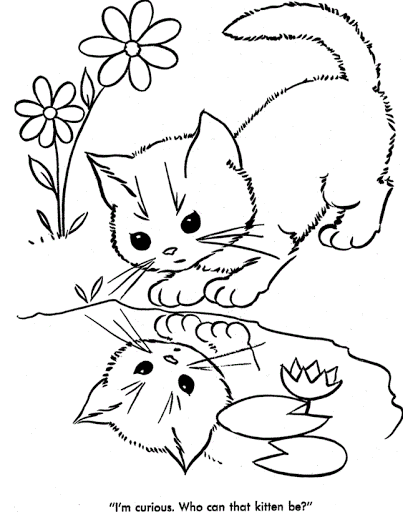 Vẽ Con Mèo - Tranh Tô Màu Cho Bé