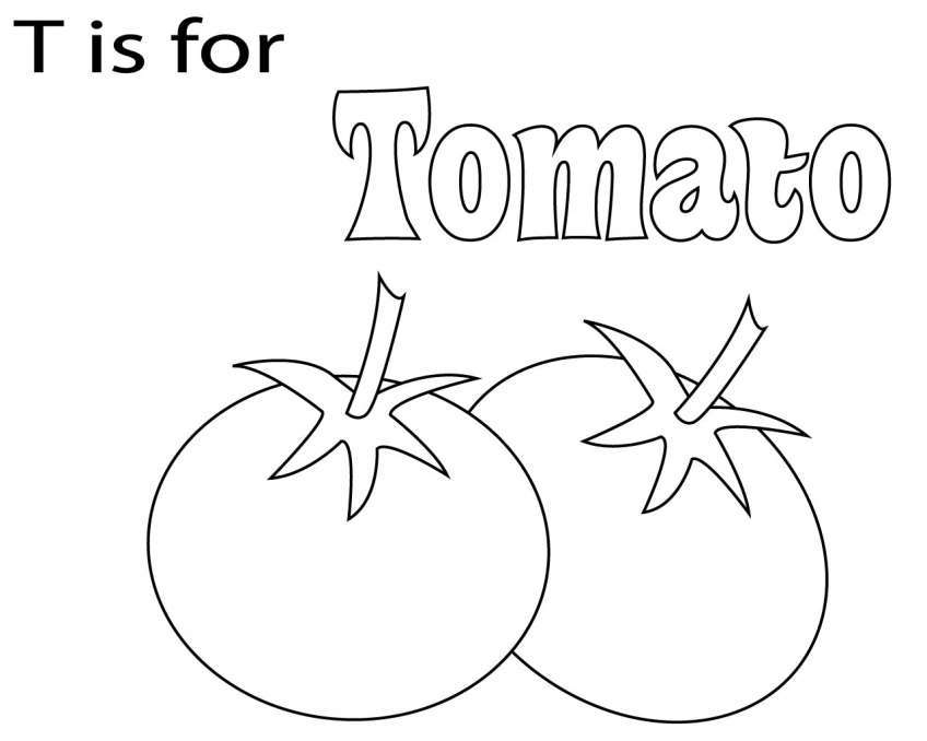 Tổng hợp tranh tô màu quả cà chua giúp bé nhận biết tốt hơn