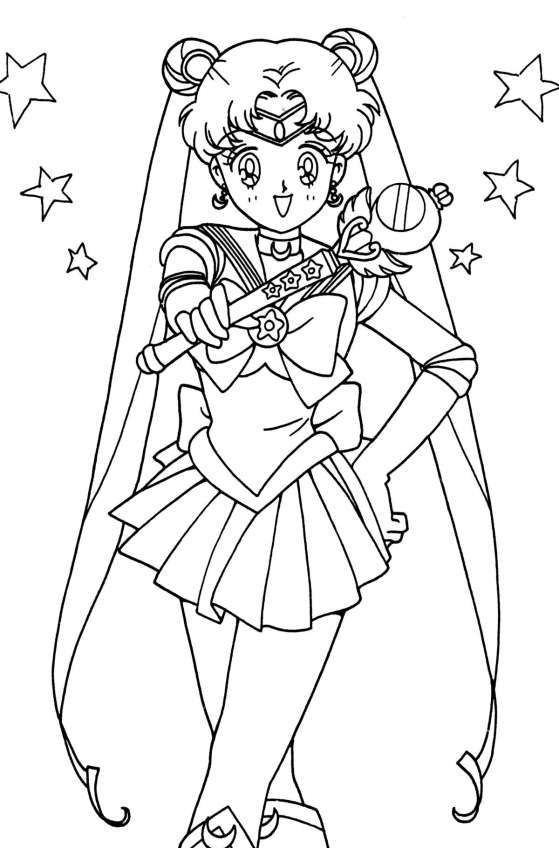Hướng dẫn vẽ Thủy Thủ Mặt Trăng đơn giản - How to draw sailor moon - Thủy  thủ mặt trăng Sailor moon - YouTube