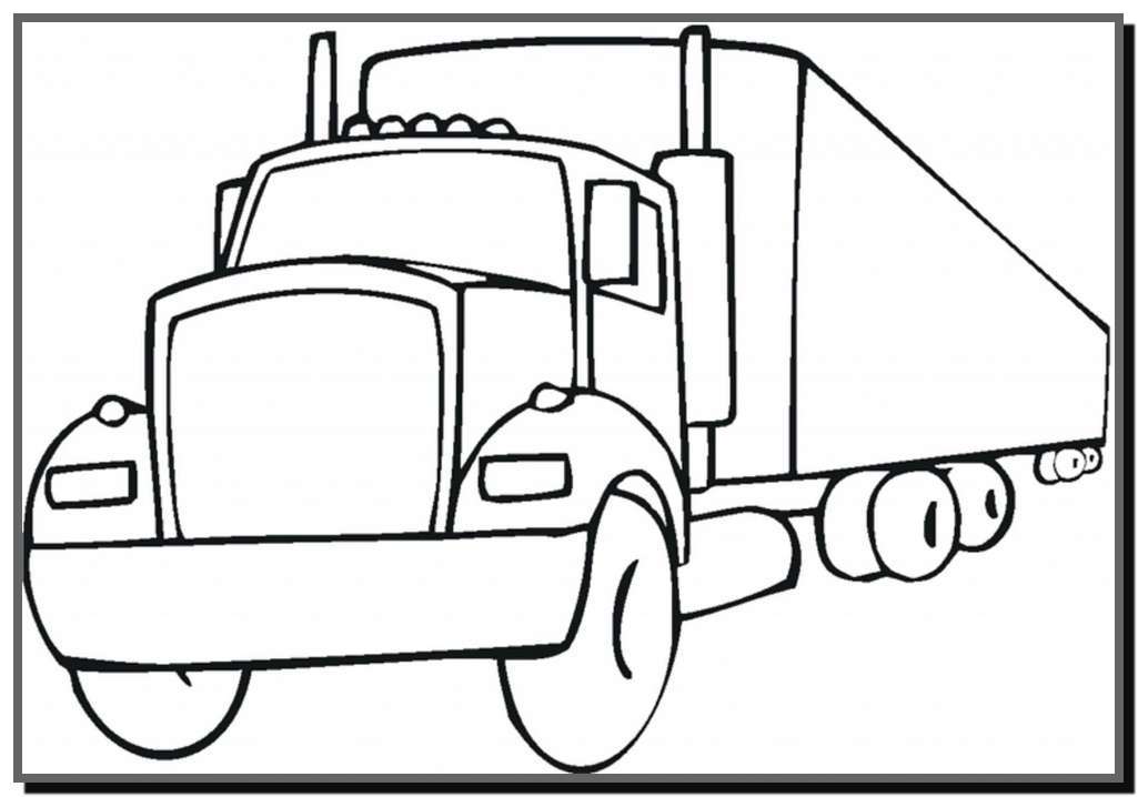 Tuyển tập tranh tô màu ô tô tải đẹp nhất cho bé