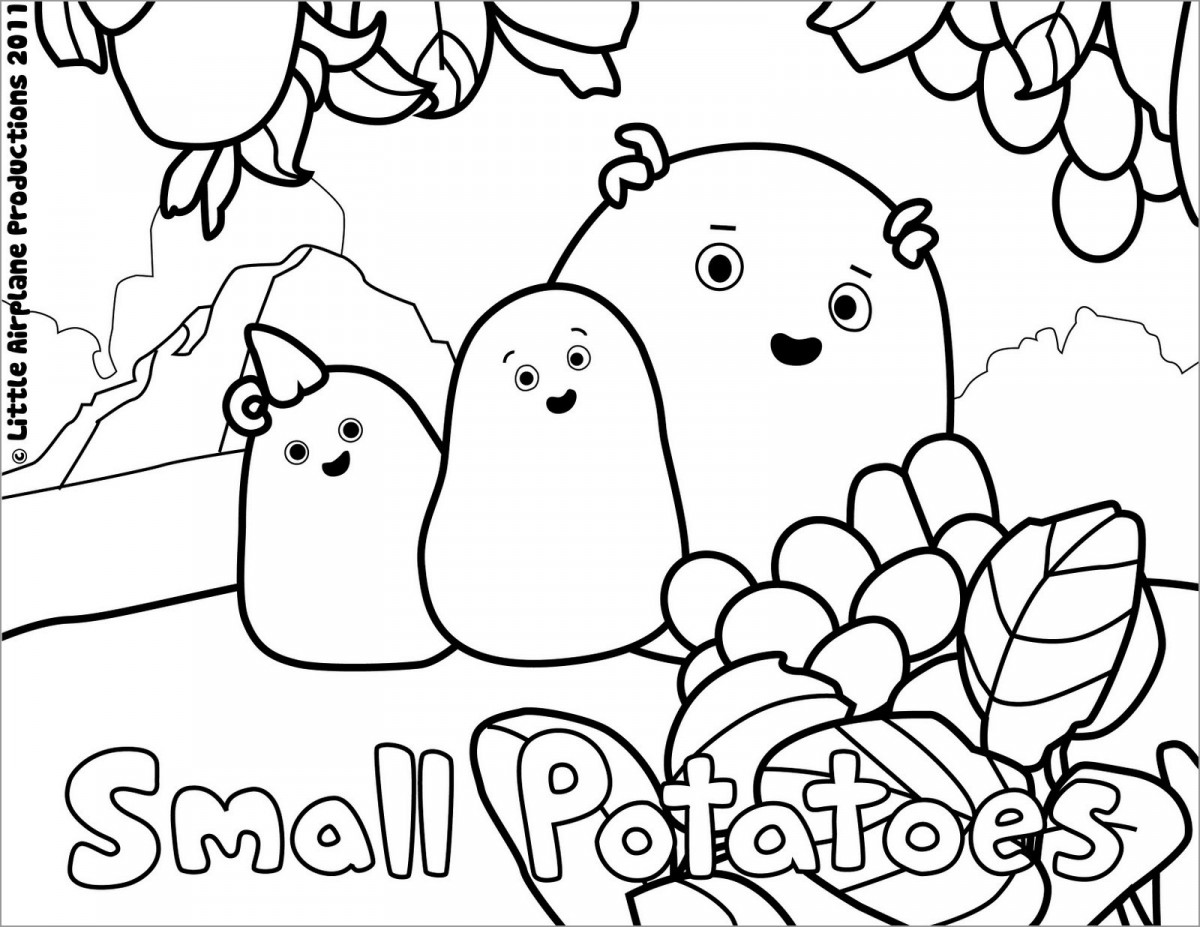 Tổng hợp những bức tranh tô màu về củ khoai lang đẹp nhất cho bé tập tô mỗi ngày
