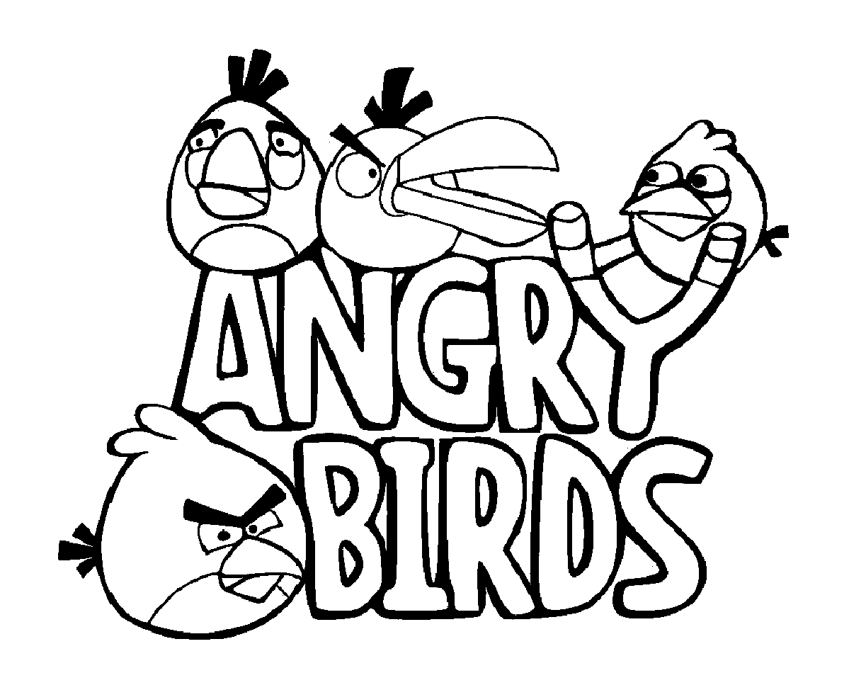 Tuyển tập tranh tô màu Angry Birds đẹp nhất cho bé