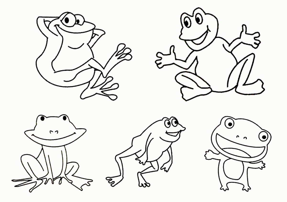 Tổng hợp những bức tranh tô màu con ếch đẹp nhất cho bé