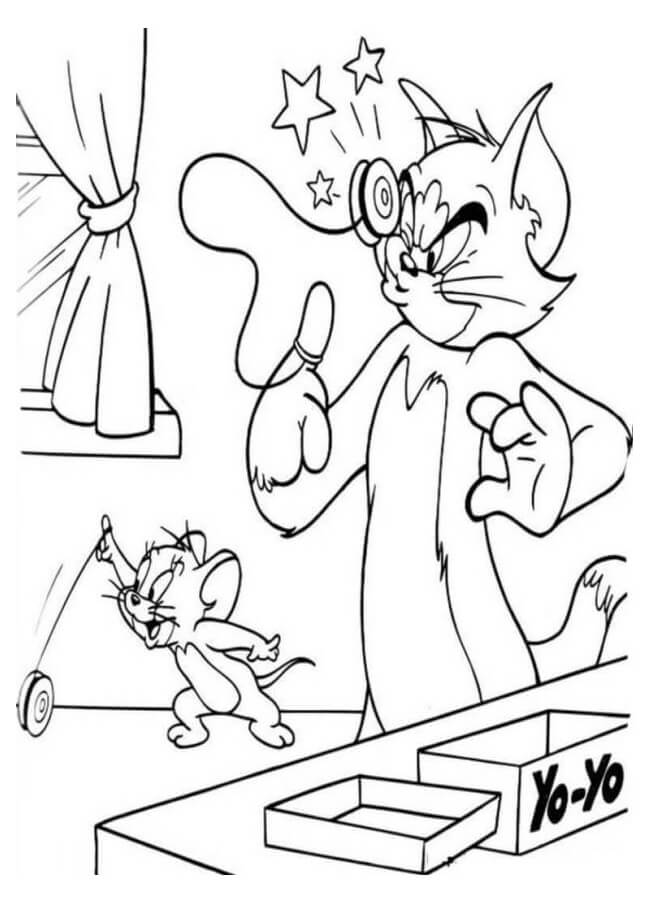 Tuyển tập những bức tranh tô màu Tom và Jerry đẹp nhất cho bé