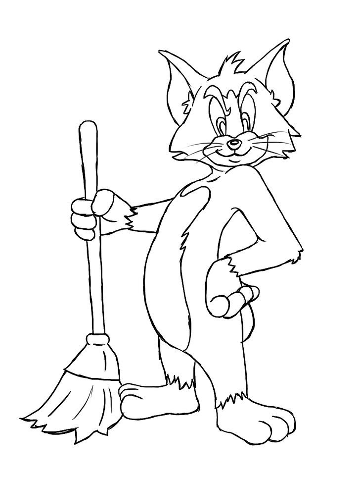 Tổng hợp những bức tranh tô màu Tom và Jerry đẹp nhất cho bé