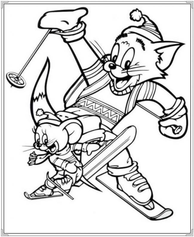 Tổng hợp những bức tranh tô màu Tom và Jerry đẹp nhất cho bé