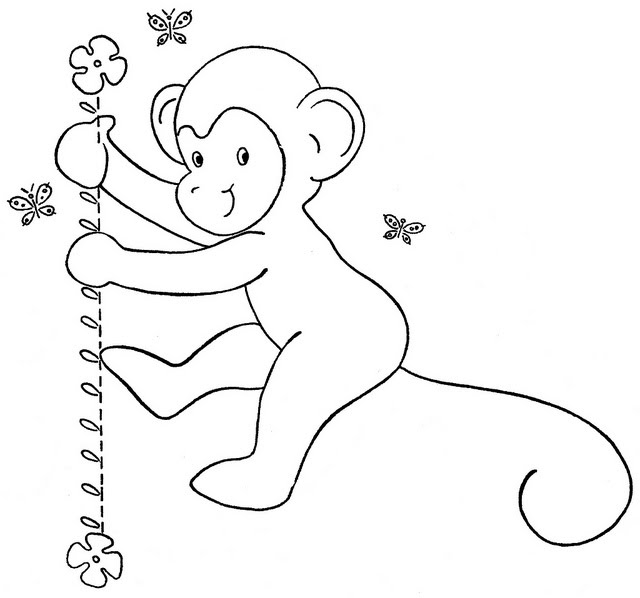 Tuyển tập tranh tô màu con khỉ đẹp nhất