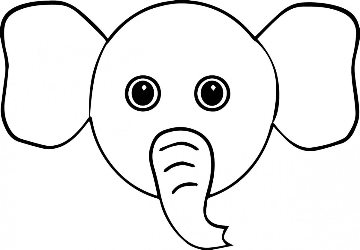 Tranh tô màu con voi dành cho bé 6 | Trang tô màu, Dễ thương, Phim hoạt hình