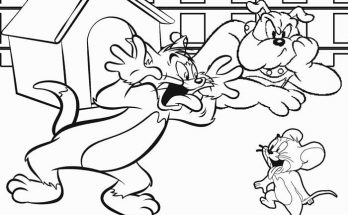 Tuyển tập tranh tô màu Tom và Jerry đẹp nhất cho bé