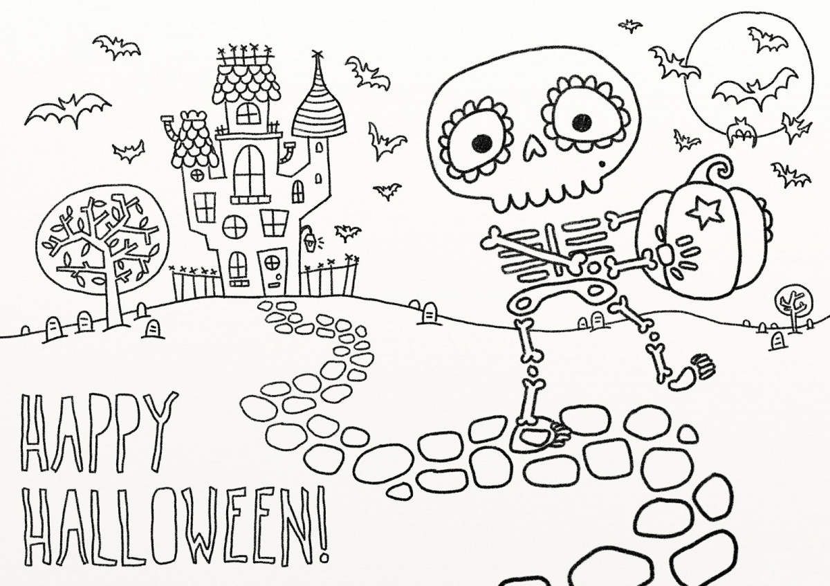 Trang Tô Màu Halloween Vui Vẻ Cho Trẻ Em Hình minh họa Sẵn có - Tải xuống Hình  ảnh Ngay bây giờ - Halloween - Ngày lễ, Tô màu, Đường đồng mức - iStock