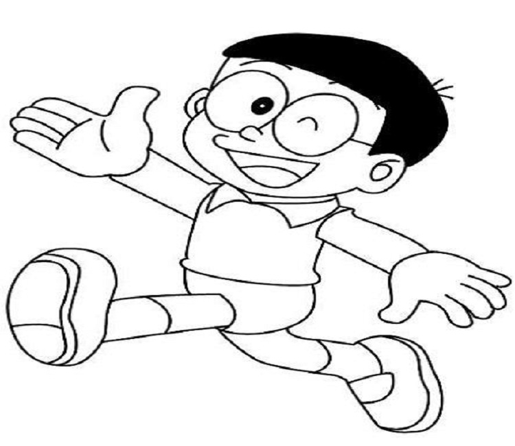 Tuyển tập tranh tô màu Nobita đẹp nhất