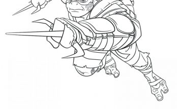 Tổng hợp tranh tô màu ninja siêu dễ thương cho bé