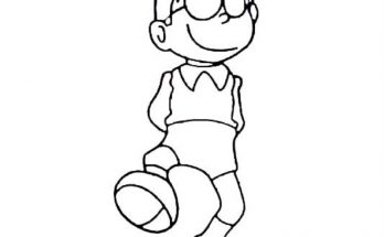Tuyển tập tranh tô màu Nobita đẹp nhất