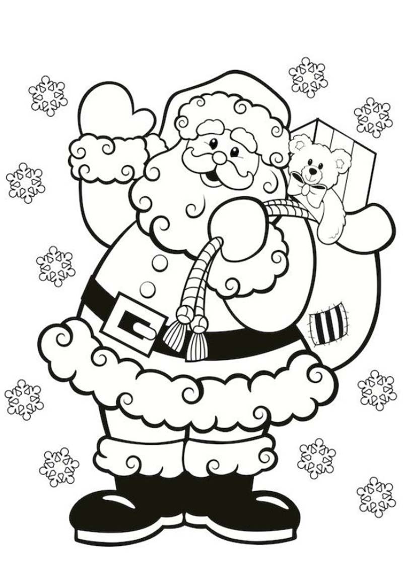 Bộ tranh tô màu ông già Noel đẹp cho bé - Trường Tiểu học Thủ Lệ