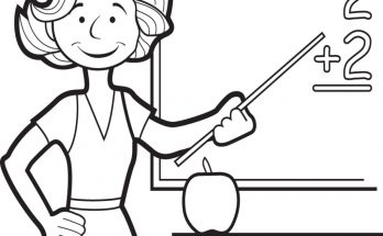 Tổng hợp những bức tranh tô màu cô giáo và học sinh đẹp nhất