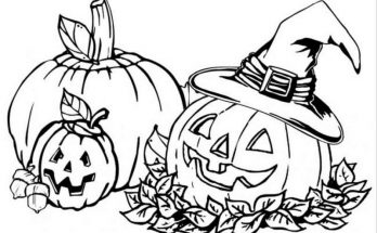 Bộ sưu tập tranh tô màu Halloween cho bé