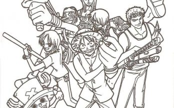 Tuyển tập tranh tô màu One Piece đẹp nhất cho bé